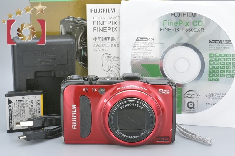 Fujifilm FINEPIX F550EXR Red 16.0 MP Digital Camera w/Box | eBay