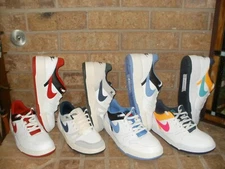 New Nike Full Force Leather Basketball Shoe Pick White-Navy, Red, Blue, Orange
