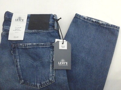 Levi's 511 Made Crafted Japanese Selvedge Slim Blue Jeans Men 34 X