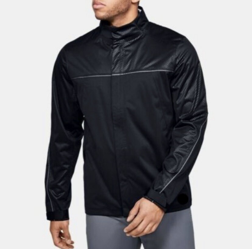 Under Armour Men’s Storm Proof Gulf Jacket Black/ Sma… Gem
