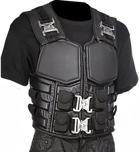 Blade Wesley Snipes Military Black Tactical Halloween Costume Leather  Vest