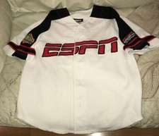 ESPN CLUB WALT DISNEY WORLD BASEBALL TONIGHT YOUTH JERSEY SEWN PATCHES LARGE