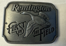 Remington First in the Field Canada Goose Belt Buckle 1980 