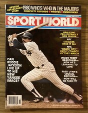 Sport World Magazine Oct, 1980 Can Reggie Jackson Live Up To His Yankee Image?