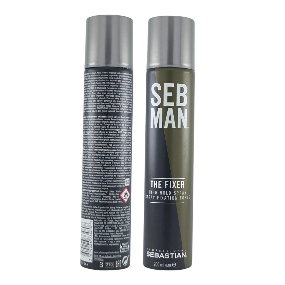 Sebastian SEB MAN The Fixer High Hold Haarspray 200 ml - Bild 2 von 3