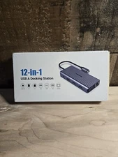 12-in-1 usb A docking station Type-c Hub model:HBO35 sealed box
