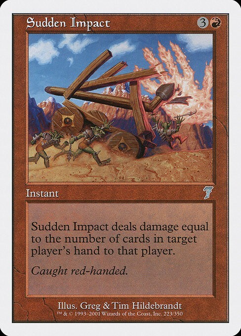 MTG 7th Edition --- SUDDEN IMPACT --- Uncommon! NM! Magic the Gathering!
