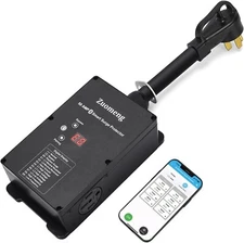 Bluetooth 50 Amp RV Surge Protector with Auto Shutoff & Replaceable Module