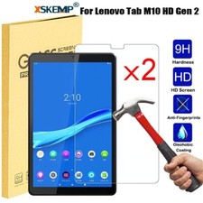 2PCS Tempered Glass Screen Protector Film Lenovo Tab M10 HD TB-X306 2nd Gen 10.1