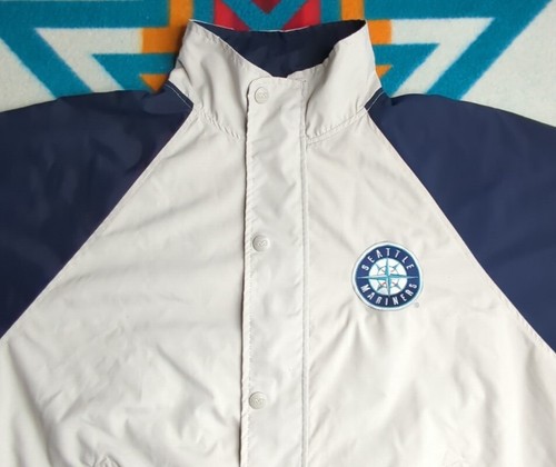 Vintage Seattle Mariners Mirage Jacket Full Zip Embroidered Neck Griffey Large - Picture 5 of 7