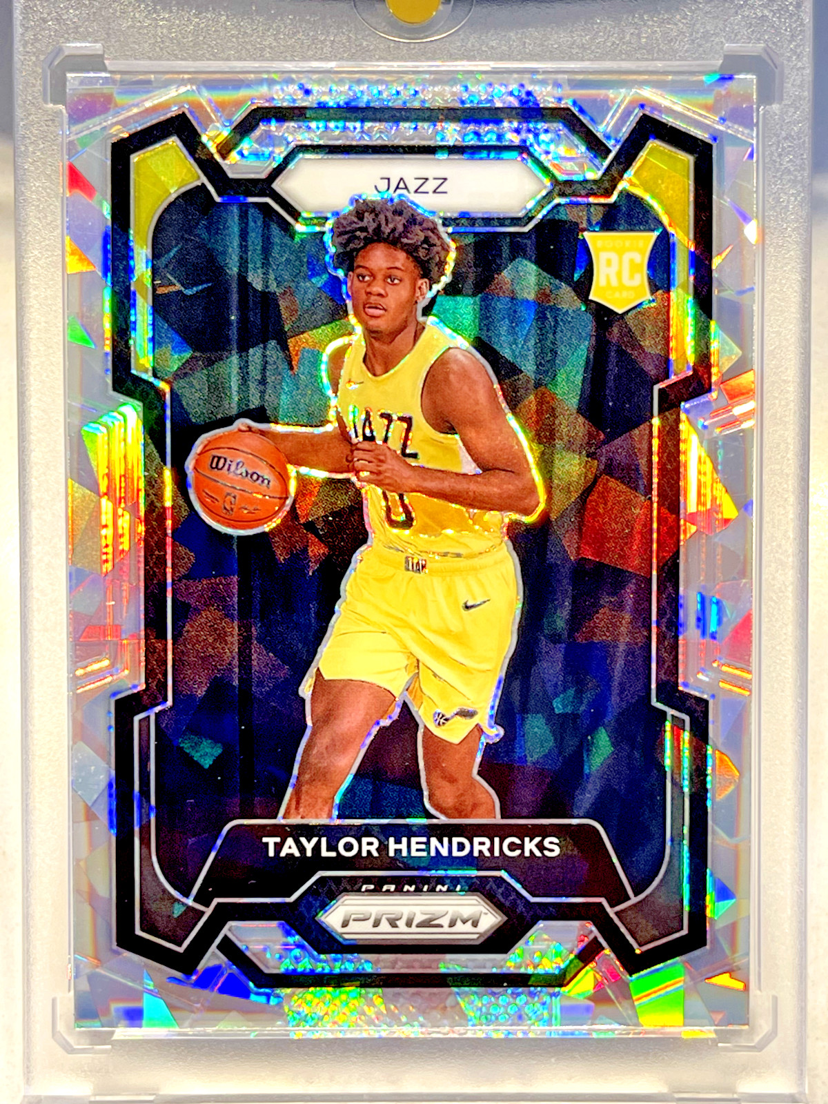 2023-24 Panini Prizm NBA Taylor Hendricks RC Cracked Ice Prizm #161 Jazz Rookie