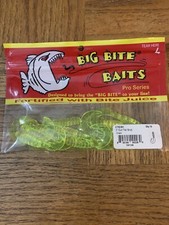 Big Bite Baits Curl Tail Grub Chartreuse