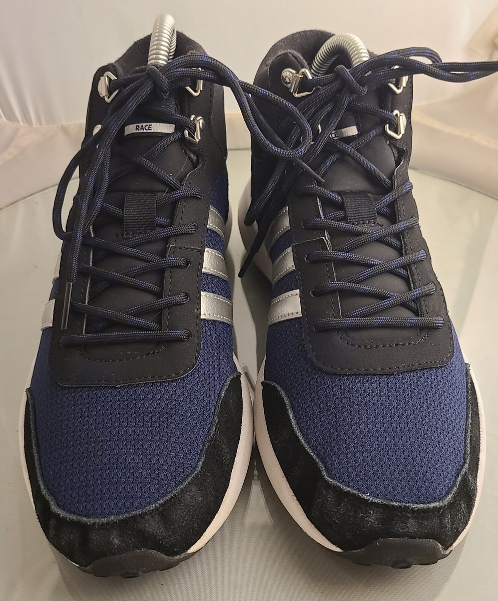 Adidas Cloudfoam Race Winter AW5168 Black Blue Running Sneakers Men\'s Size 6 NWT Adidas Cloudfoam Race Winter AW5168 Black Blue Running  main image 4
