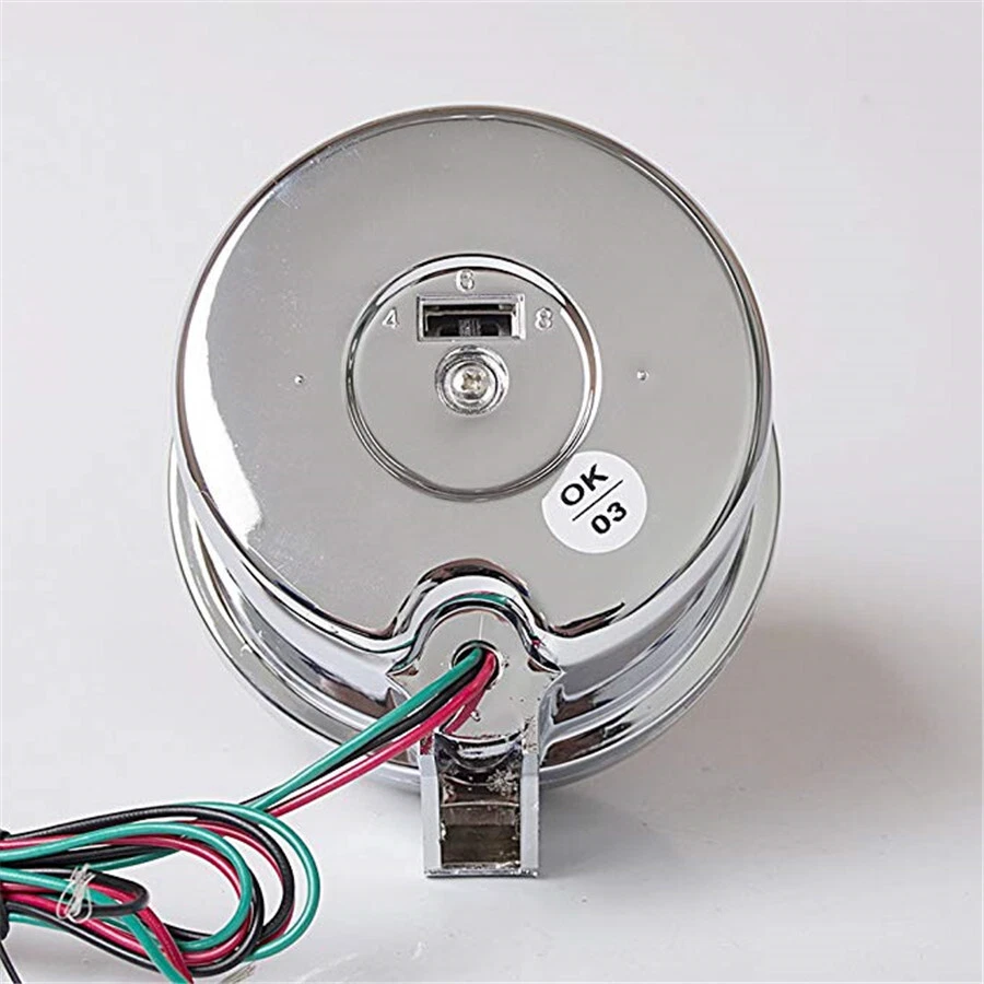 3.75in Chorme Car Tachometer Gauge Meter LED Shift Light 0-8000 RPM Adjustable - Изображение 4 из 4