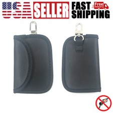 1PC Car Key Signal Blocker Pouch Fob Keyless RFID Blocking Bag Black US New