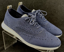 Cole Haan 2.Zerogrand W10586 Navy Blue Knit Wingtip Sneaker Shoes Women's 8 B