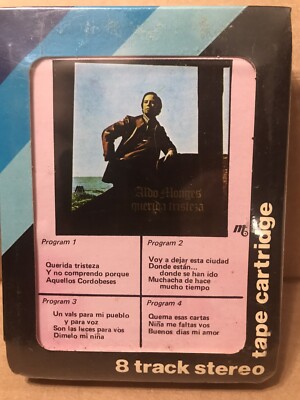 8 TRACK New & Sealed Stereo Aldo Monges Querida Tristeza Y No Comprendo Porque