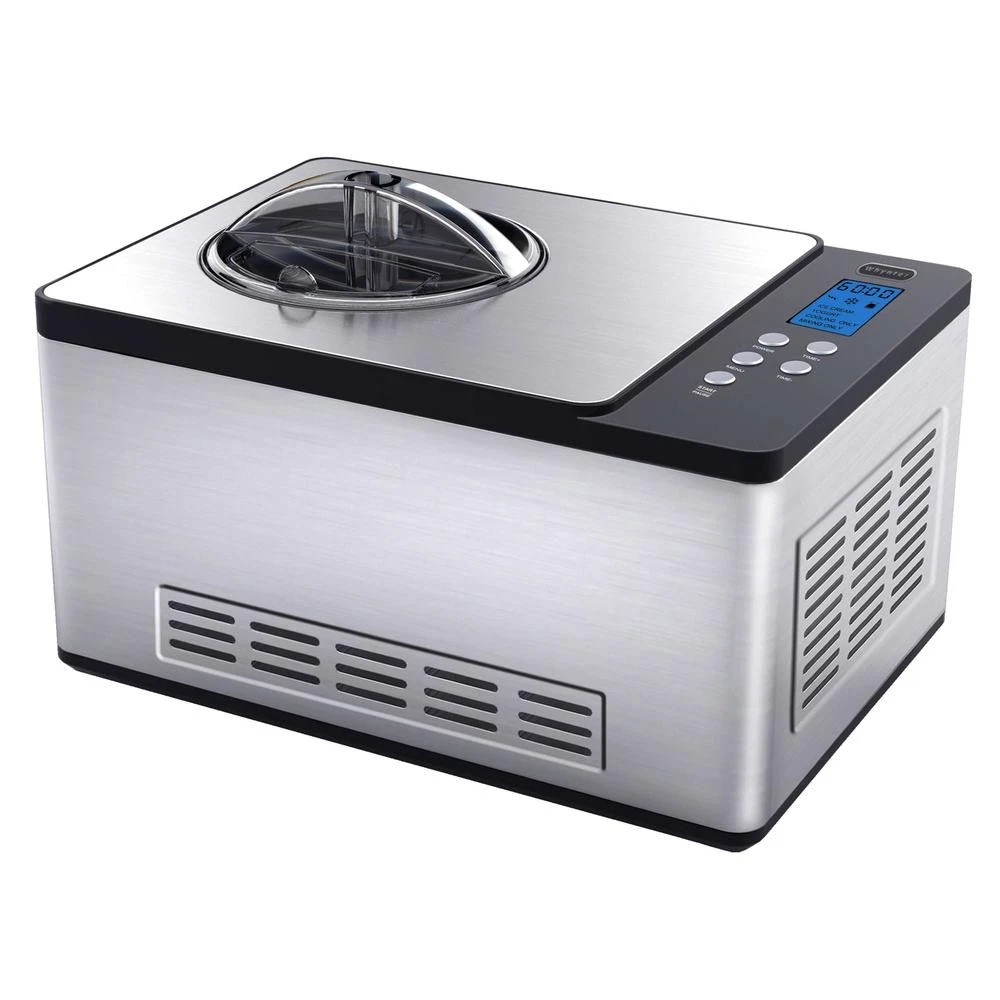 Ice Cream Maker 2 Quart Capacity Stainless Steel Bowl & Yogurt Function
