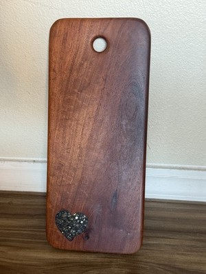 Mesquite Cheeseboard With Pyrite Heart Inlay