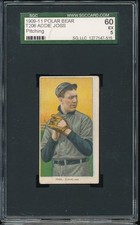 T206 Polar Bear Addie Joss (Pitching) SGC 5 - Cleveland - POP 4, none higher!