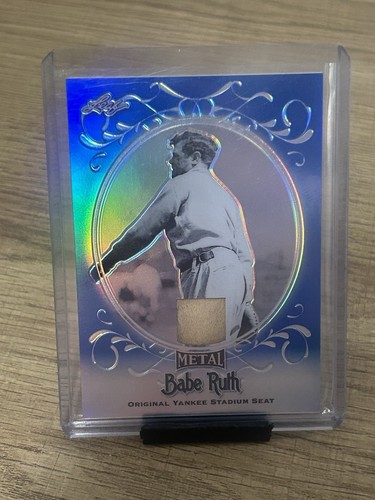 Babe Ruth—2019 Metal—Original Yankee Stadium Seat—AUTHENTIC—BLUE—SSP—/8—MINT/NM - Picture 2 of 24