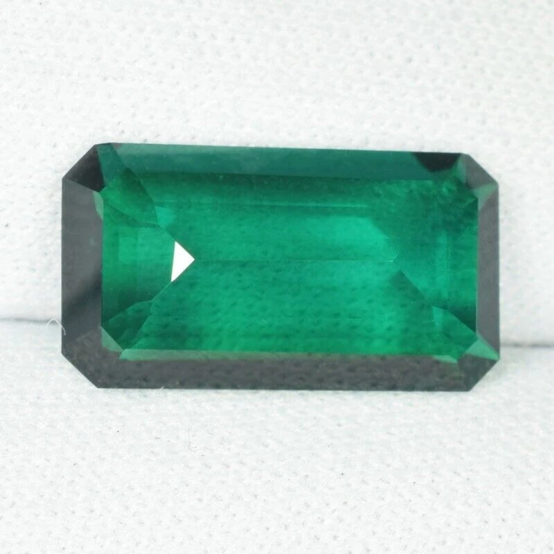 5.03 ct CHROME GREEN COLOR LAB CREATED Hydrothermal BIRON EMERALD See Vdo SY - Image 2 of 3