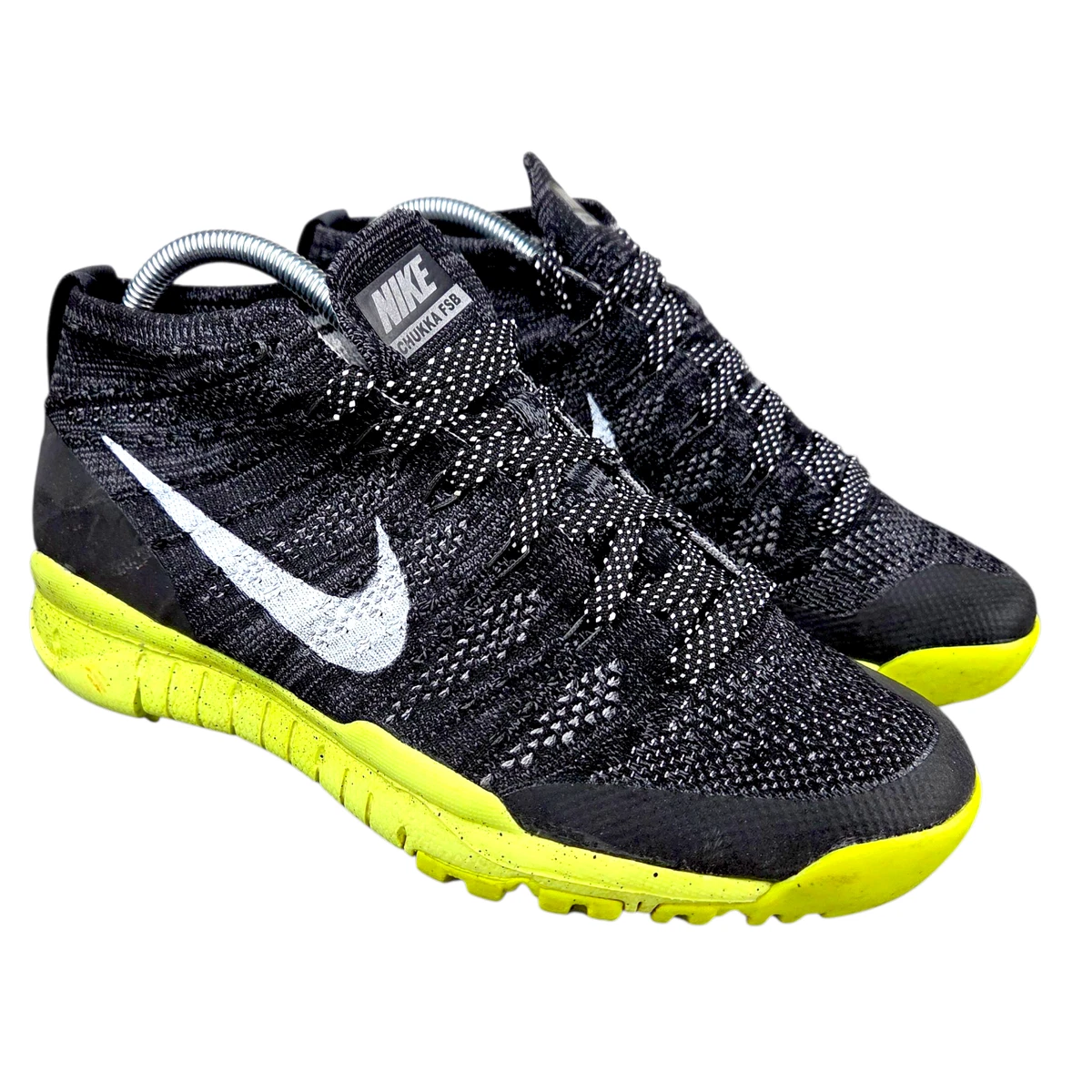Nike Flyknit Trainer Chukka Black and Volt Sneakers Flyknit Trainer+  main image 2