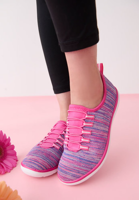 #ad #ad Comfortview Women#x27;s The CV Sport Ariya Textured Knit Slip On Sneaker Wide $63.99