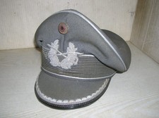 Fr&uuml;he Bundeswehr Offiziersm&uuml;tze Schirmm&uuml;tze Heer schlechter Zustand Weite 52/54