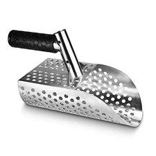 Stainless Steel Sand Scoop Hand Sifter for Metal Detecting Digging on Beach