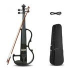 4 String 4/4 Electric Violin Professional Silent Practice Violin Elegant Black