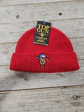 NWT Kids Top Gun Red Llama Beanie Hat