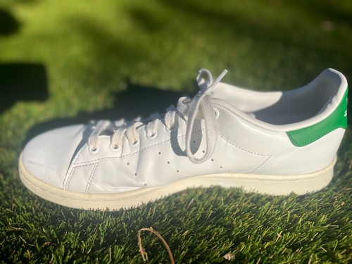 Size 11 - mens adidas Stan Smith Cloud White and Fairway Green