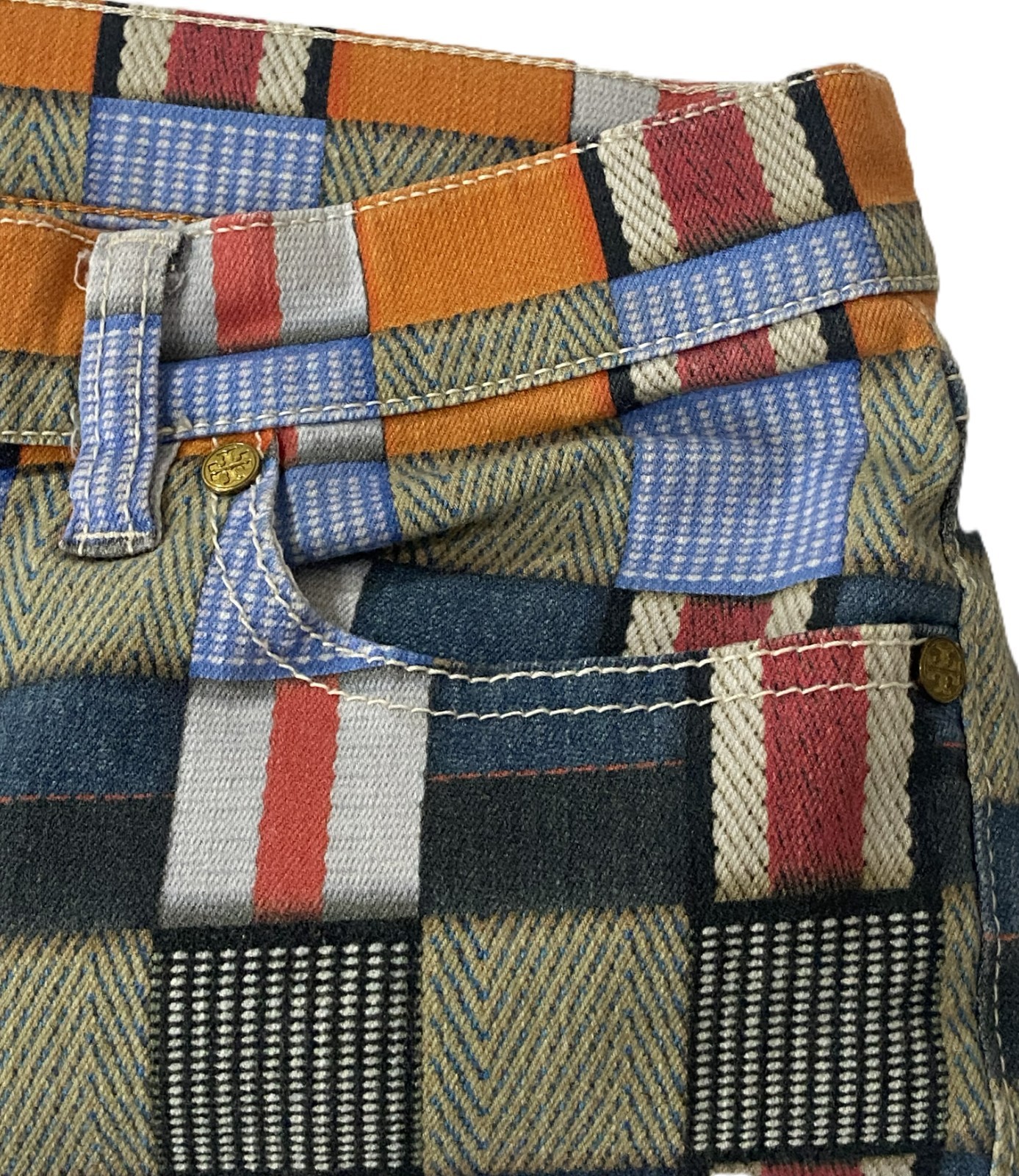 Tory Burch-Runway Collection-Patchwork Cropped St… - image 17