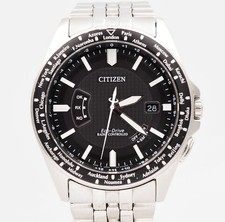 Citizen Eco-Drive World Time Quartz Wristwatch 43mm CB0020-50E Steel