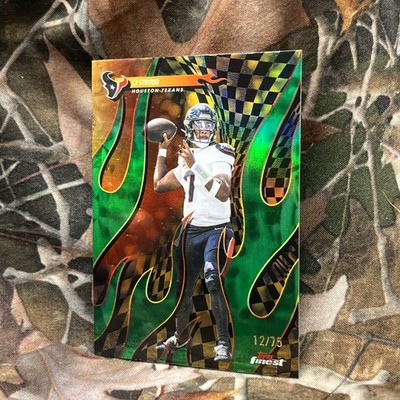 2025 Topps Finest Football TORCHERS CJ STROUD Green /75 #T-18 Houston Texans