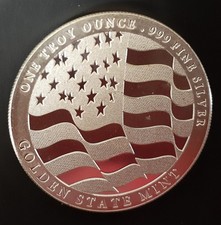 1oz GSM Home of the Free Because of the Brave BU Silver Round Coin 99.95 per troy oz
