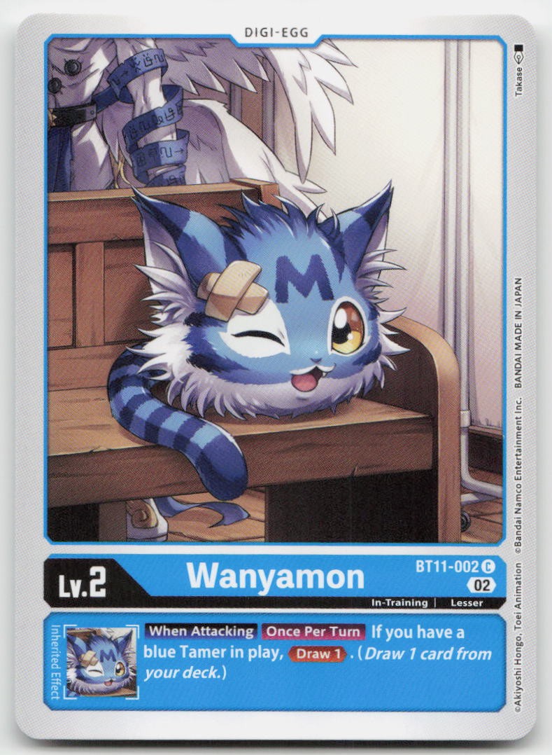 Wanyamon BT11-002 C C Dimensional Phase Digimon NM
