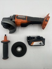 RIDGID R86047 18V Brushless 4-1/2” Paddle Switch Angle Grinder w/ 4ah Battery