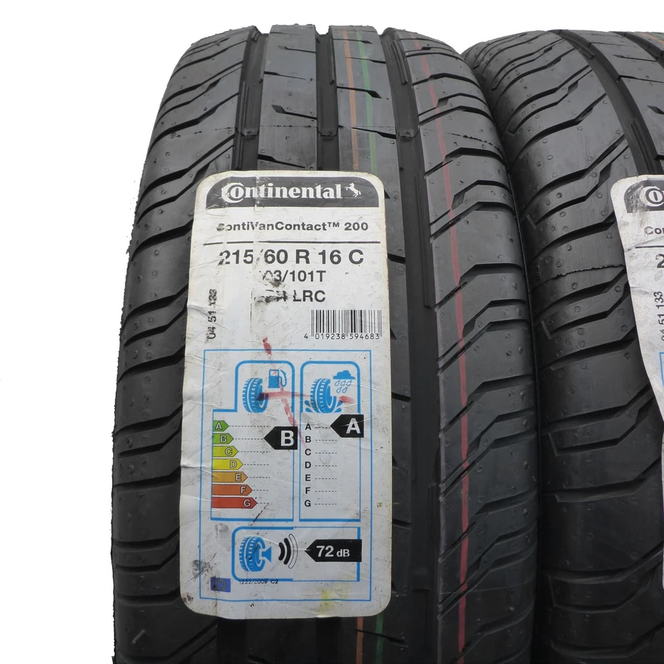 215 60 16C 2x CONTINENTAL 215/60 R16C 103/101T Pneus D'Été 2019 COMPLET - Photo 2/4