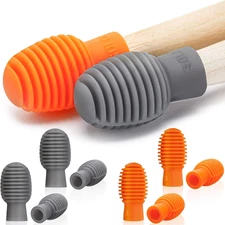 8 Pieces Drum Stick Silent Tip Drum Quiet Sticks Mute Dampener Accessory Rubber 
