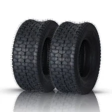 Set of 2 15x6.00-6 Lawn Mower Garden Tractor Tires 4 Ply 15x6-6 Tubeless