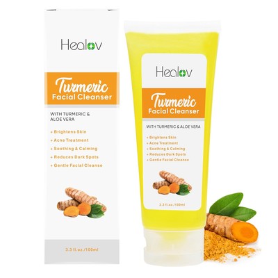 Turmeric Face Wash, Clear Skin Liquid Soap   100% Natural Anti... 