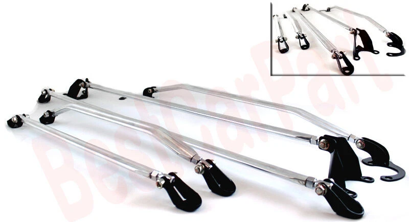 94-01 Integra C-Pillar Strut Tower Tie Arm Bar 5pcs JDM - Image 2 of 2