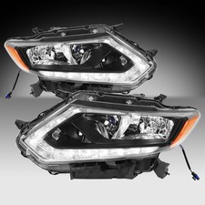 For 2014-2016 Nissan Rogue Halogen Wled Drl Headlights Headlamps Leftright