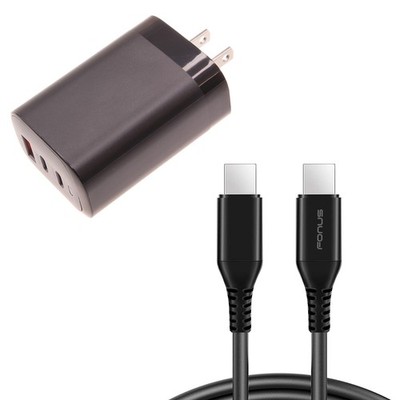 65W Fast Home Wall Charger PD USB-C 6ft Long Cable Type-C Power for Tablets