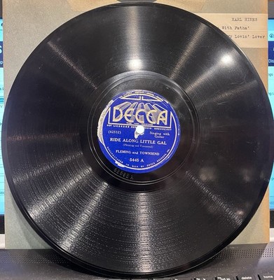 78 Decca Fleming And Townsend Weary Mind Blues 5445 Ride Along