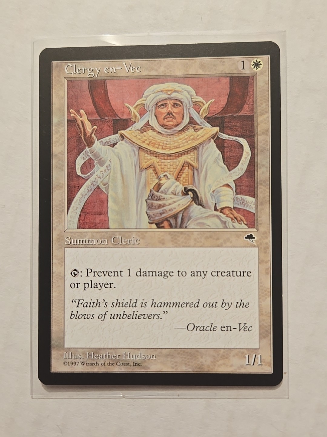 Clergy en-Vec - Tempest - LP - Common - Creature - MTG