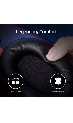 Auriculares con cable para juegos HyperX Cloud II funcionan con PC PS5 PS4 Xbox Series X rojo - NUEVO - Imagen 7 de 8