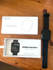 ID208plus Amazon Smart Watch Fitness Tracker with Alexa - Black Strap, Boxed